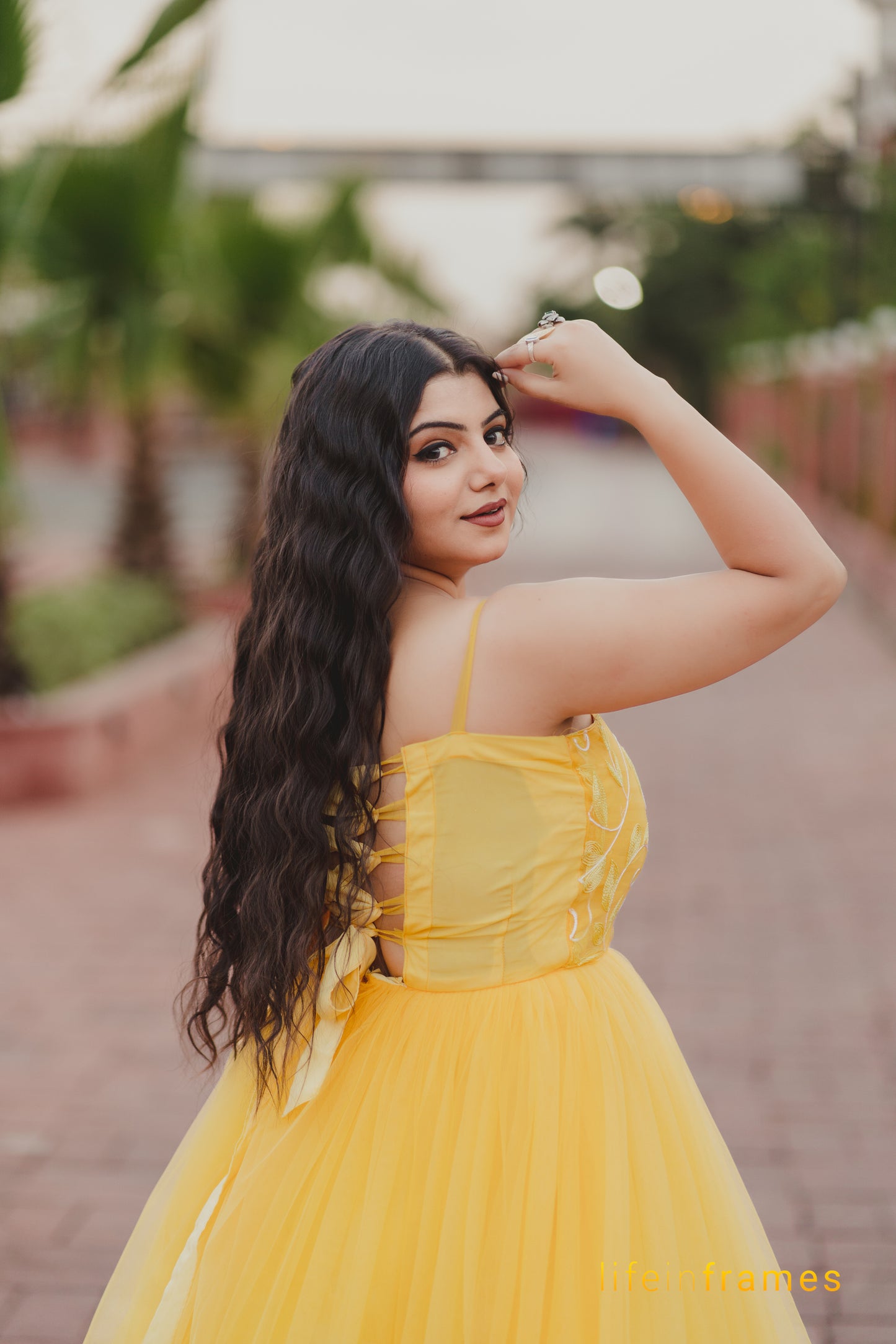 Dazzling Aurora Yellow Ball Gown