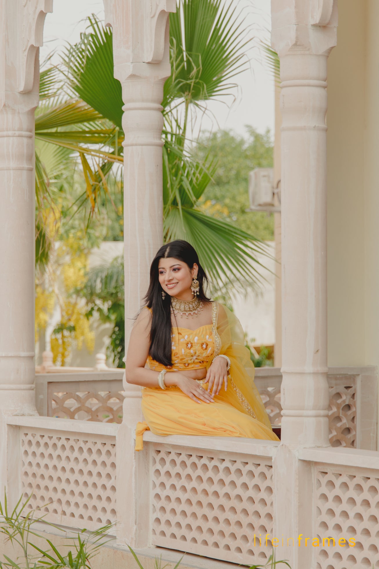 Ethereal Elegance Yellow Lehenga