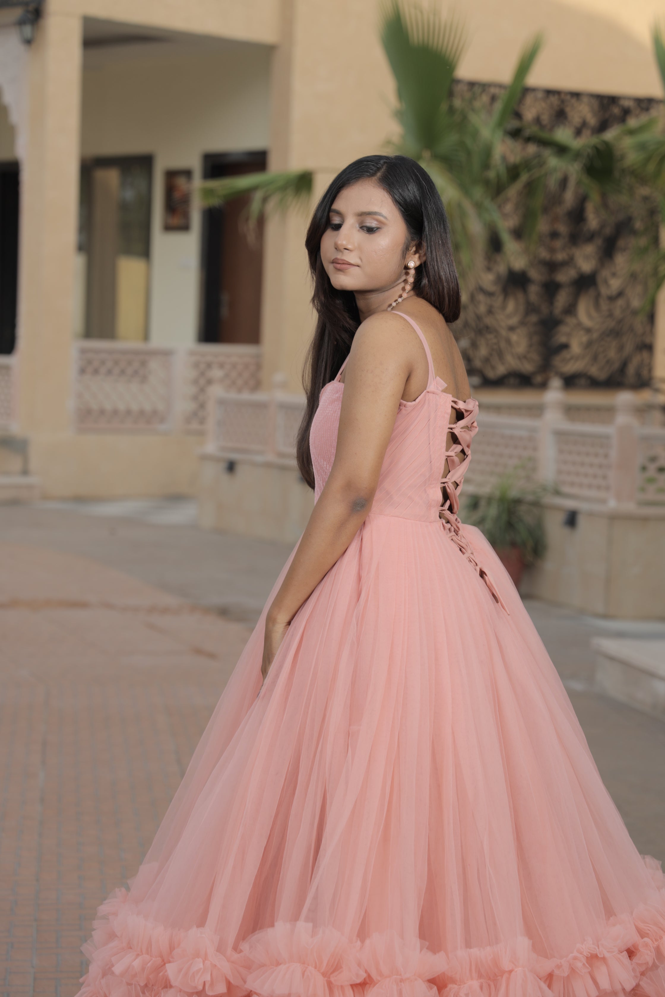 regal-affair-peach-ball-gown-tailormade