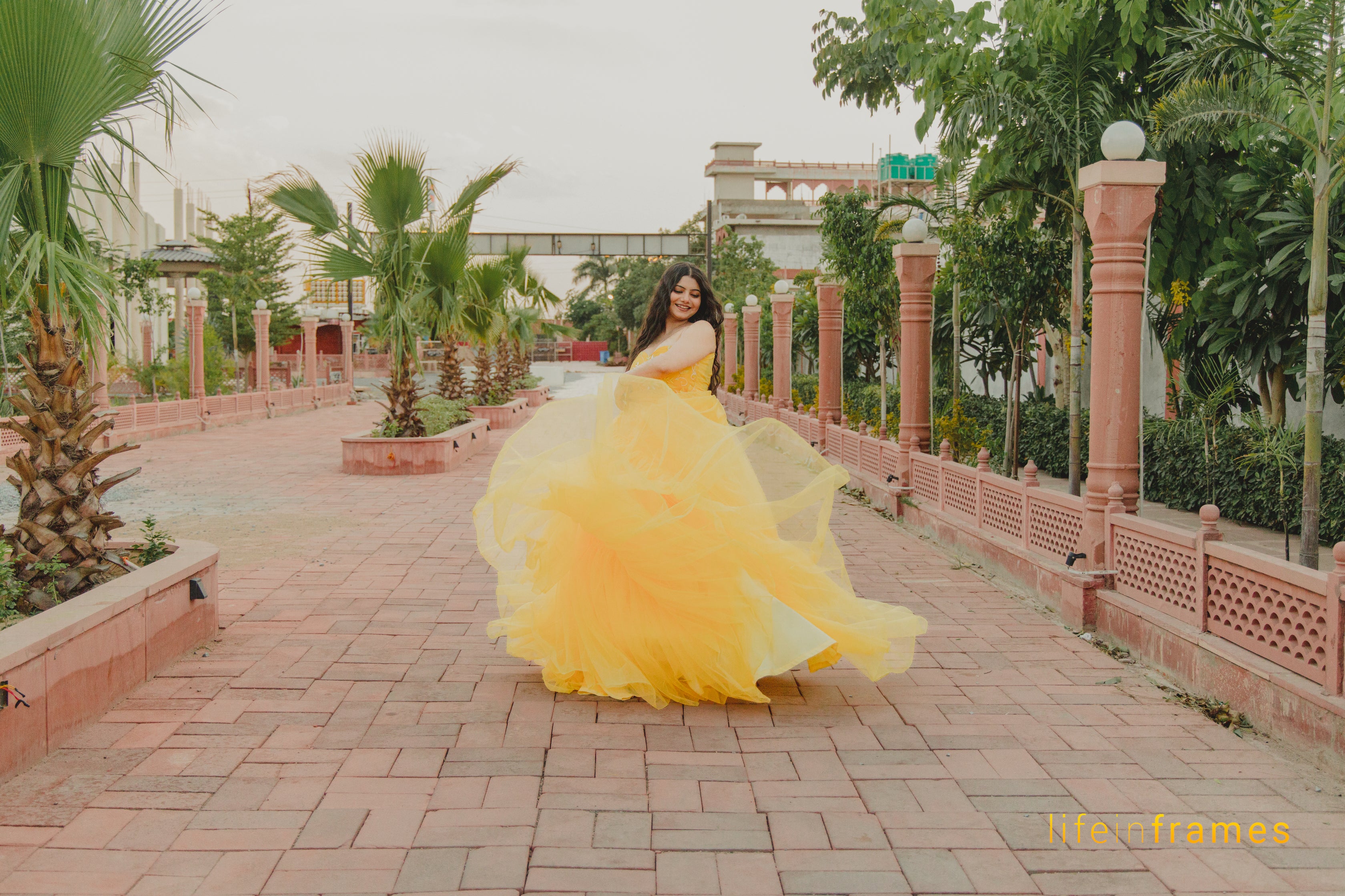 Dazzling Aurora Yellow Ball Gown