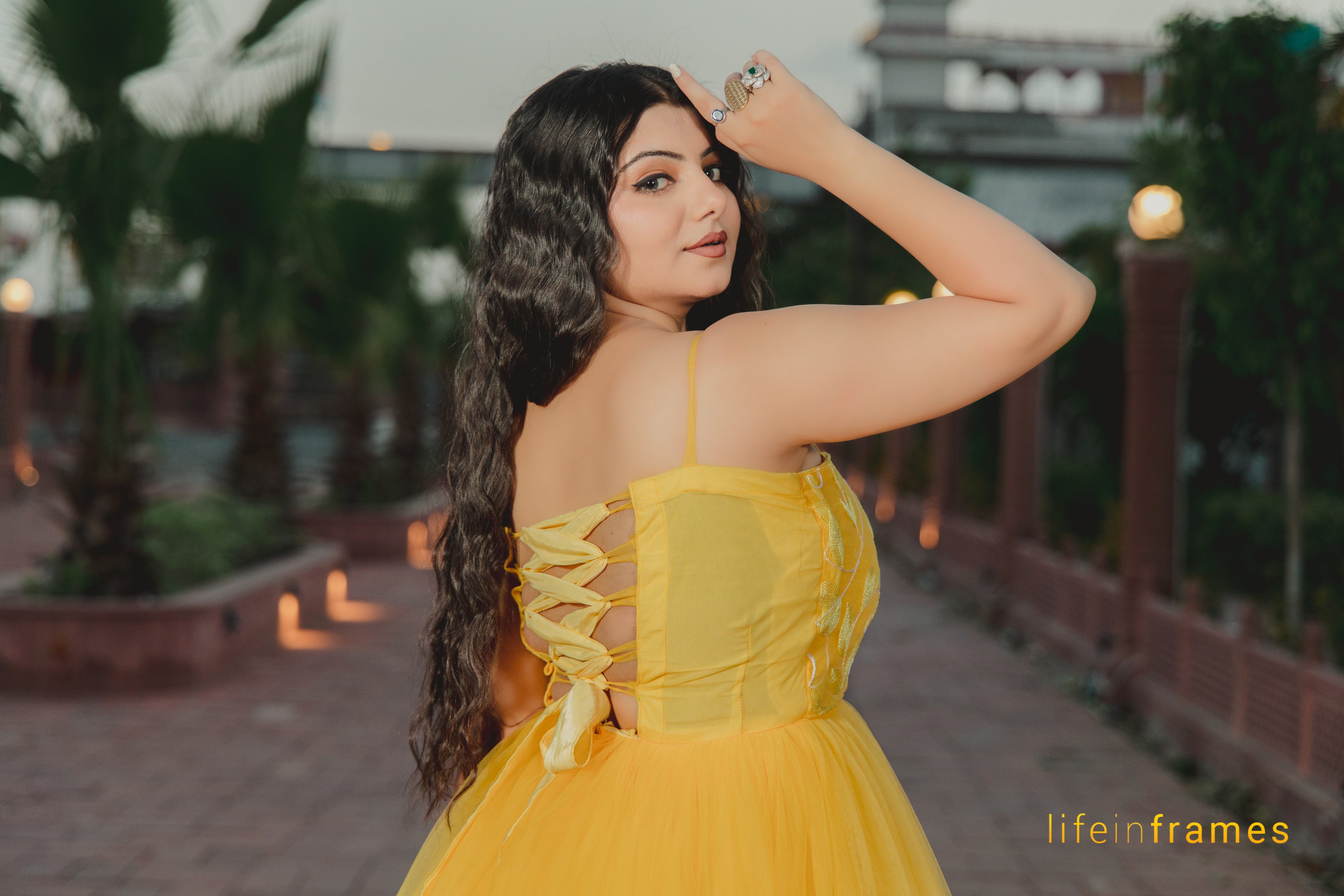 Dazzling Aurora Yellow Ball Gown