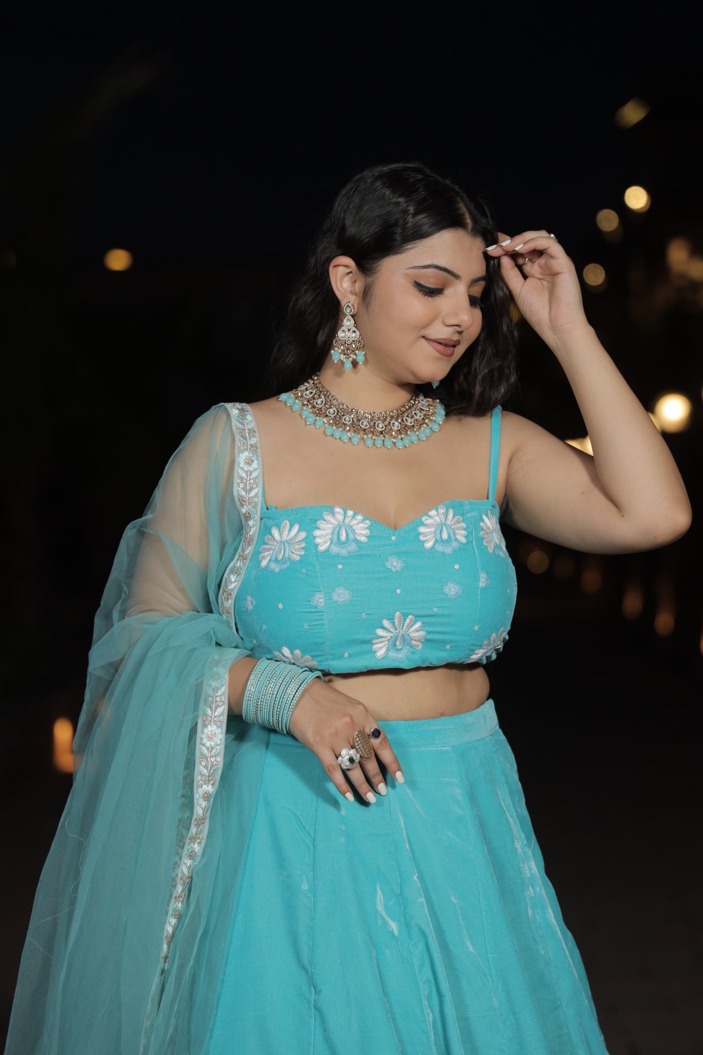 Royal Hues Blue Lehenga