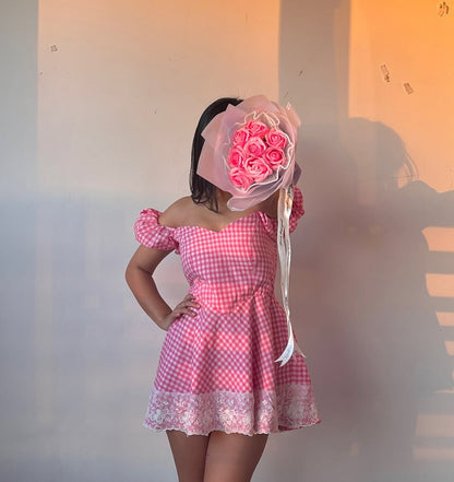 SWEETHEART SUE PINK DRESS