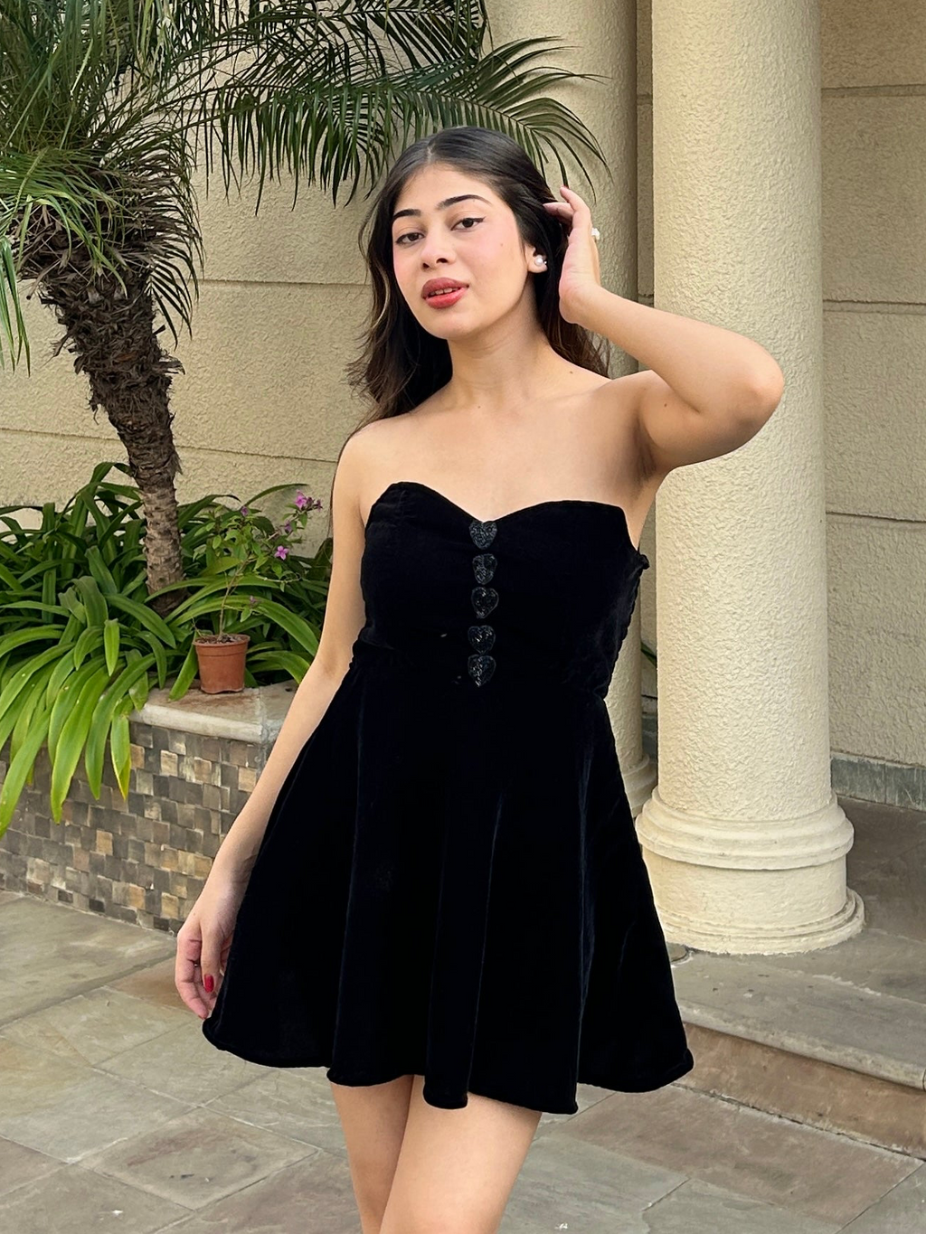Blush Black Heart Dress
