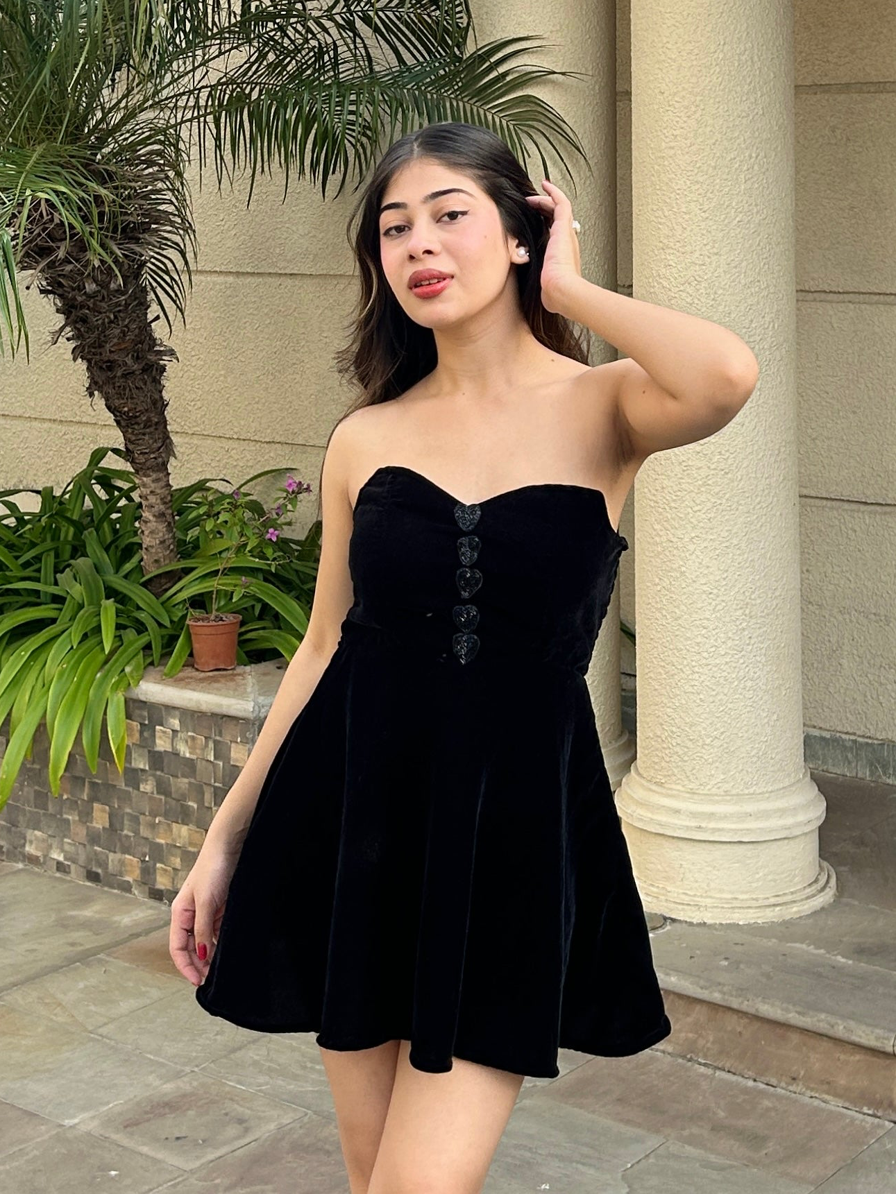 Blush Black Heart Dress