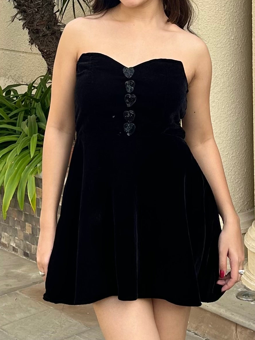 Blush Black Heart Dress