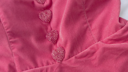 BLUSH PINK HEARTS DRESS