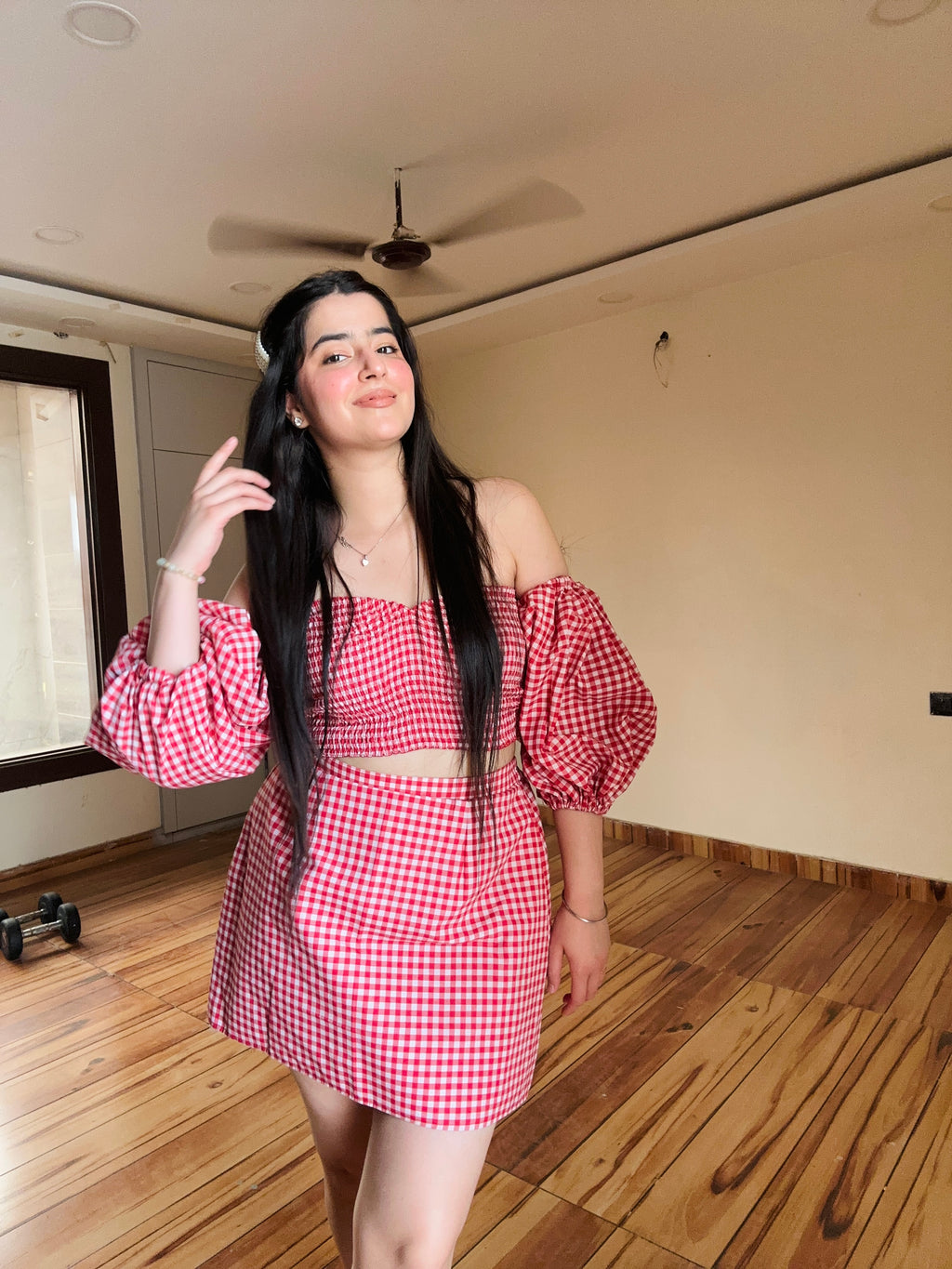 RED EDEN CO ORD SET