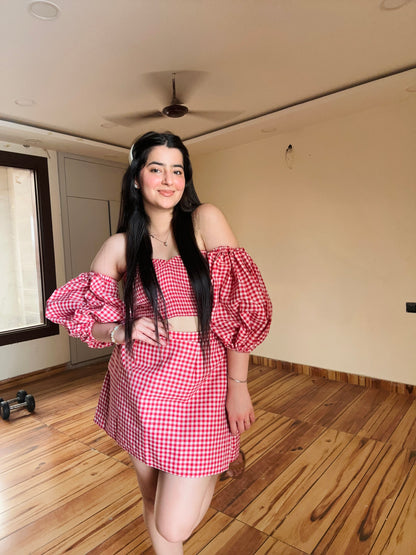 RED EDEN CO ORD SET