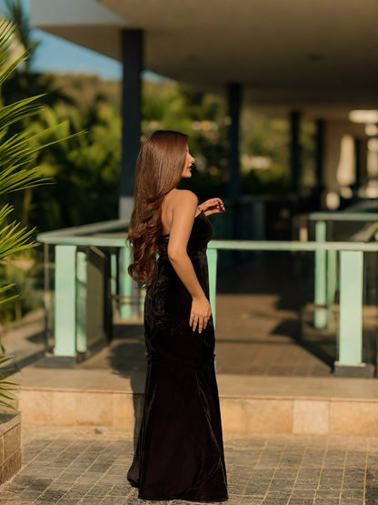 BLACK MERMAID GOWN