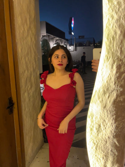 MODERN MUSE RED DRESS