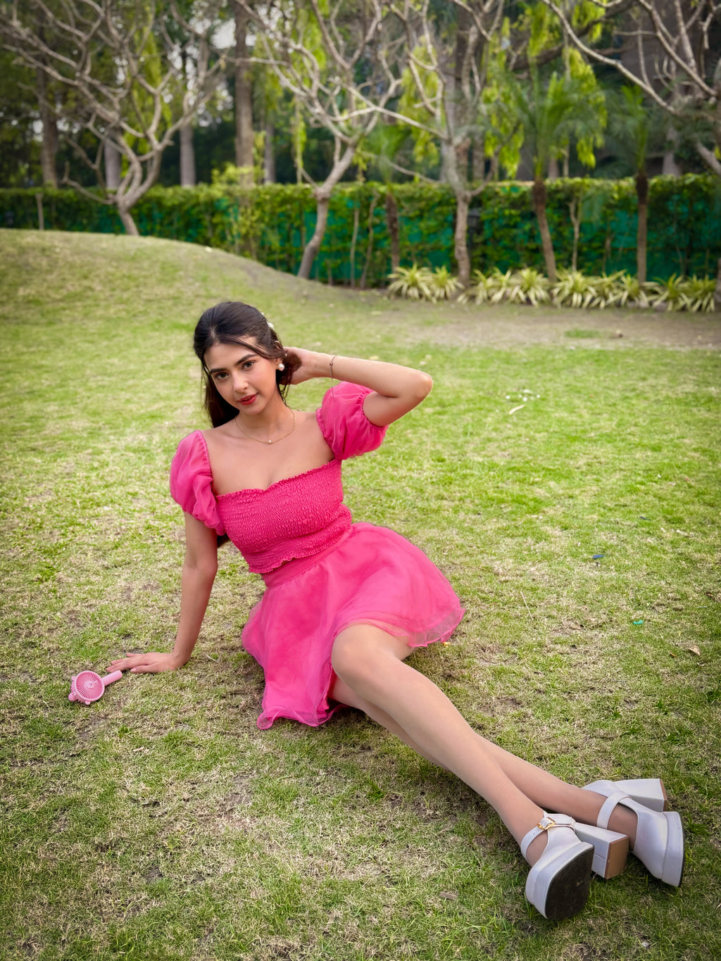 PINK AURORA SKIRT TOP SET