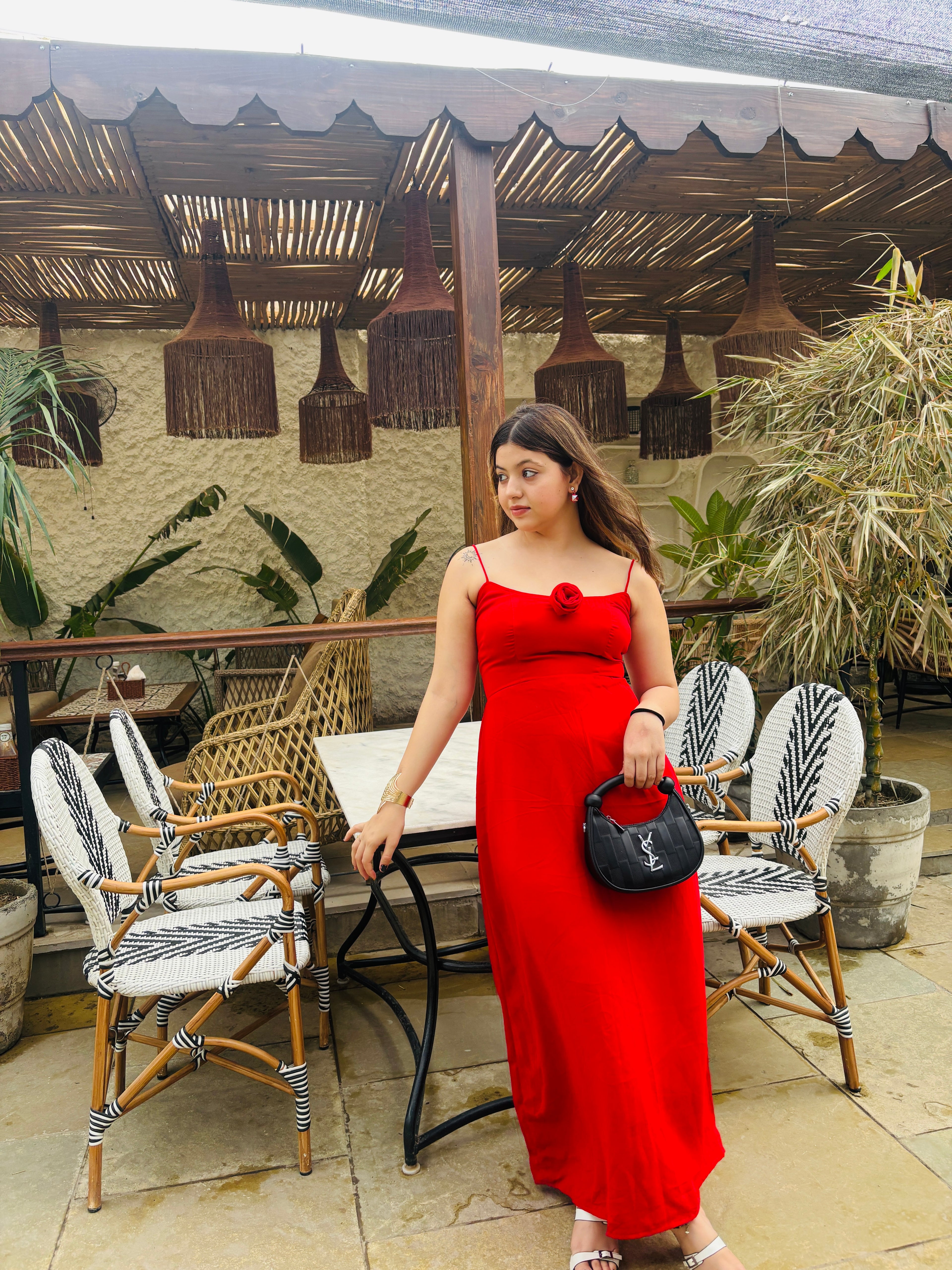 RED FLOWY DRESS Tailormade RED FLOWY DRESS Tailormade